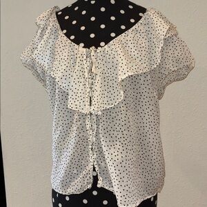 Maeve Polka Dot Top